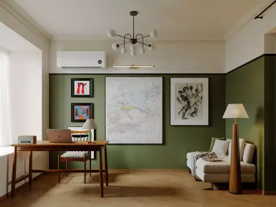 Suite interior scene 3D model
