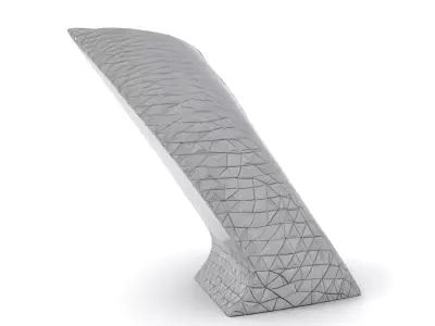 Geometric Silver Arch model pack Low-poly 3D model