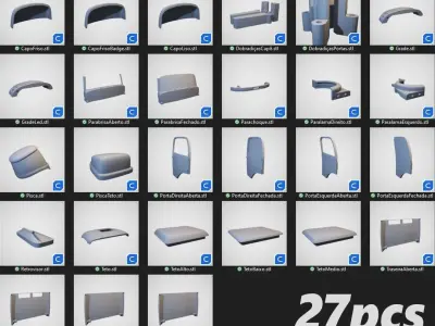 Carroceria Mercedes Benz L 1113 para RC 3D print model