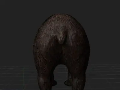 Bear Highpoly grizzly 3D model