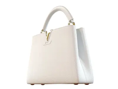 Louis Vuitton bag Capucines White Leather 3D model