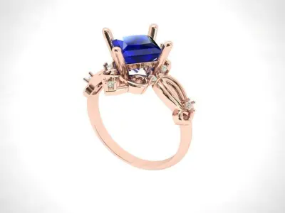 RING DIAMOND Free 3D print model purchase