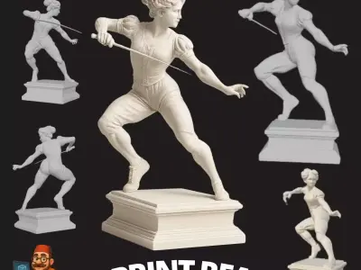Elegance and Agility in 3D 3D print model