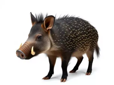 Spotted Boar Creature model pack Low-poly 3D model