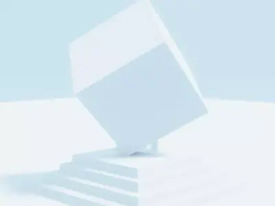 Simple and Modern Abstract Art Statue Low-poly 3D model