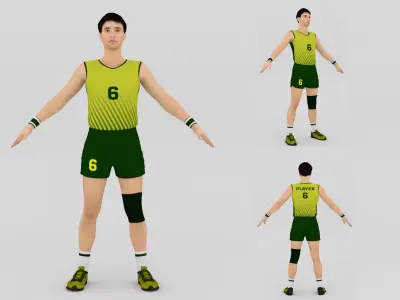 Volleyball Player V1 3D model