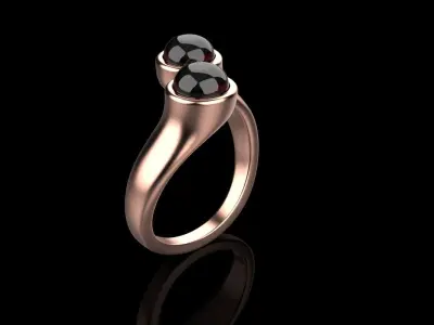 Cabochon ring model 512 3D print model