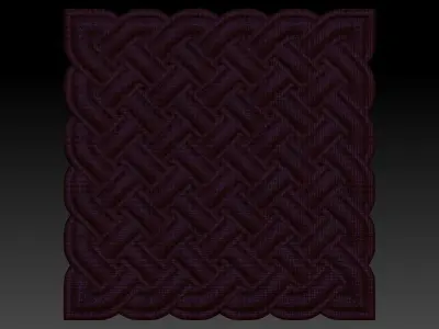 3D WALLPANEL celtic knot pattern 3D model
