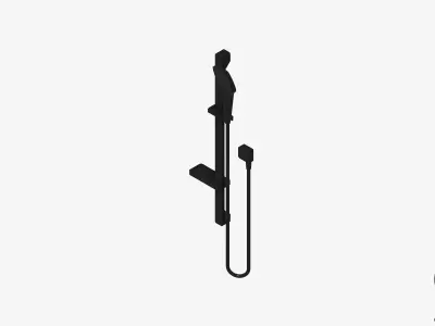 Shower - Rail - Luxury - Garment Low-poly 3D model