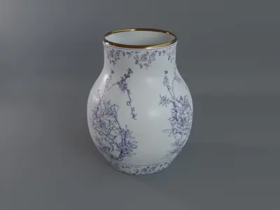 Chinese Jar A Low-poly 3D model