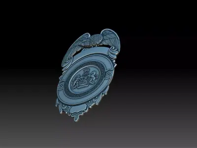 Fairfax Badge 3D print model