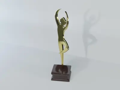 Art Decoration - Balerina Trophy - Dancing Prize 3D model