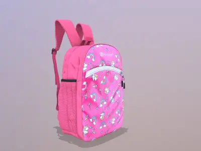 School Bag 3D model