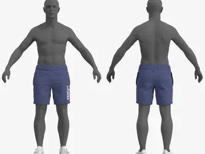 Sport Shorts - Marvelous Designer 3D model