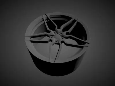 VOSSEN HC-2 scalable and printable rims 3D print model