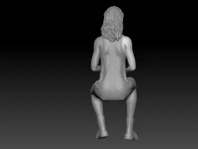 RC CAR RACE CONTROLLER GIRL 2 3D print model