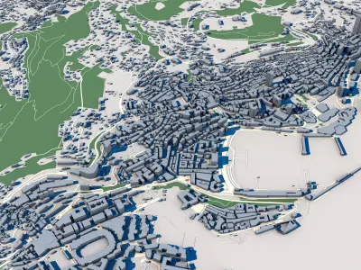 Cityscape Monte Carlo Monaco 3D model