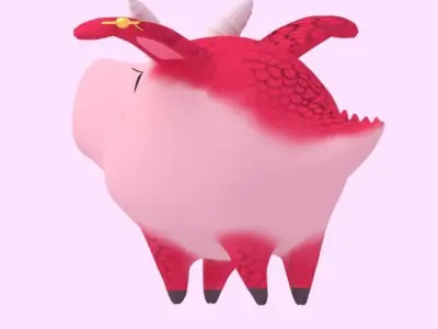 Dragon Hawk Low-poly 3D model