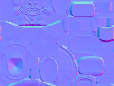 Soldier Toilet Skibidi Toilet Series 3D Model and Animations Low-poly 3D model