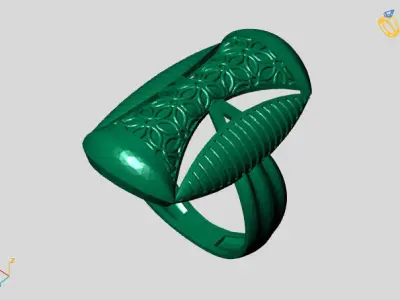Women Ring STL Womens Ring 3d models 3D print model 3D print model 12