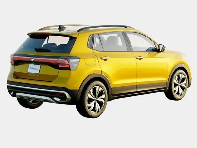 Volkswagen Taigun 2023 GT Plus Spec Low-poly 3D model