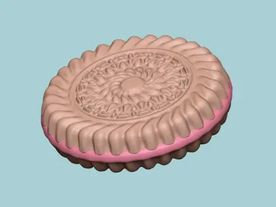 Cookie Mould 07 - Biscuit Silicon Molding 3D print model