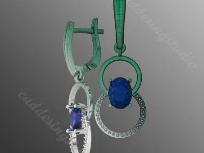 Earrings bi30 3D print model