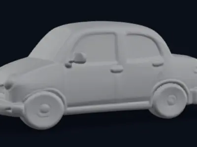 Cartoon car 3D model