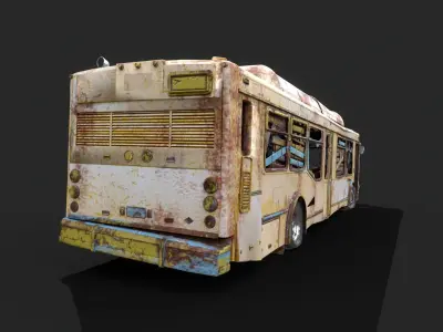 Old bus  3D model