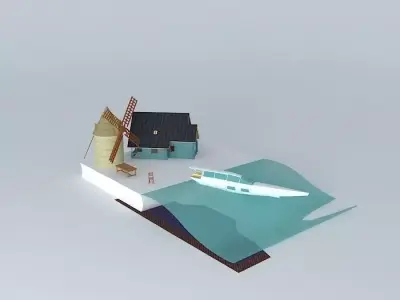 Open book Free 3D model