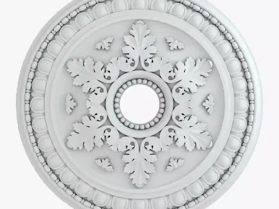 Rosette 2 ceiling medallion 3D model