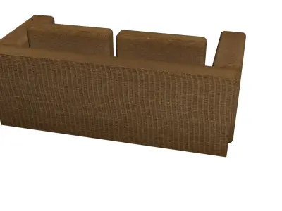 Brown Sofa 3D model