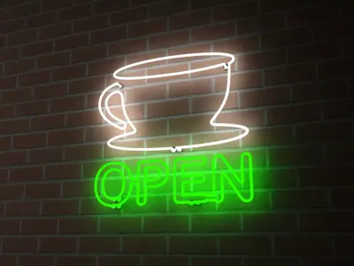 Neon Signs Set 3D model
