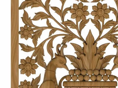 Decorative panel STL 3D model
