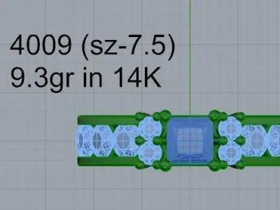 Channel Setting Ring 4009 3D print model