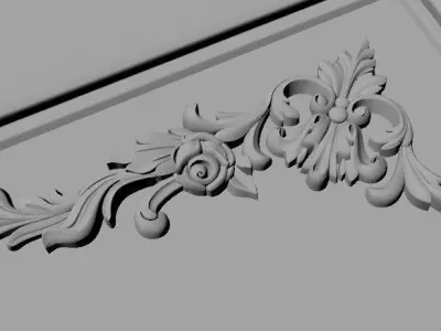 door High quality 3d models for processing on a cnc machine 3D model