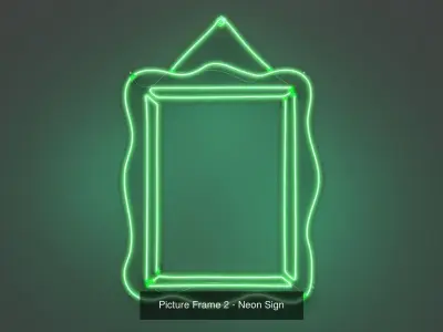 Picture Frames Pack - Neon Signs 3D Model Collection
