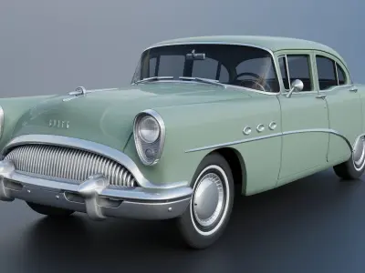 Buick Special 4-Door Sedan 1954 3D print model