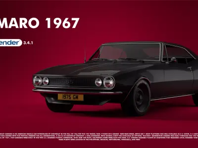 Camaro 1967 3D model 3D model