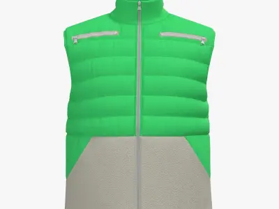 Puffer vest 3D model