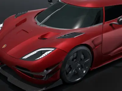 Koenigsegg Agera R Low-poly 3D model