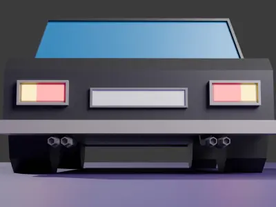 Car model for games Low-poly 3D model