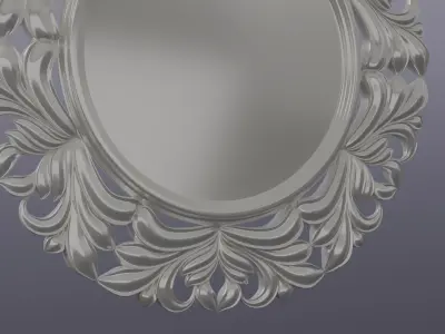 Carved decor for clock vs For any type of frame 3D model