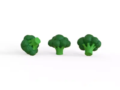 Prop 222 Broccoli  Low-poly 3D model
