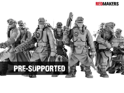 Death Squad Engineers of the Imperial Force 3D print model