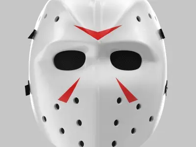 Vintage Hockey Mask 3D model