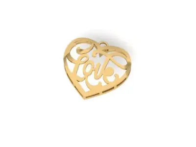 Love Pendant free Download Free 3D print model