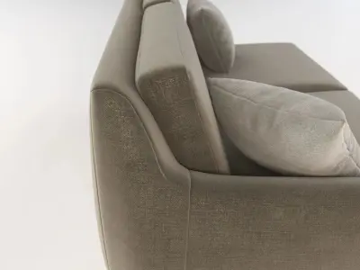 Joybird Calhoun Sectional Two Seater Corner Left Right Module 3D model