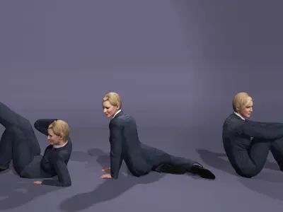 Realistic Woman Cate Blanchett from Squid Game Season 3 3D model