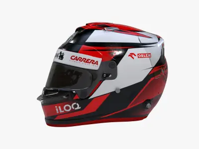 Raikkonen helmet 2020 Low-poly 3D model